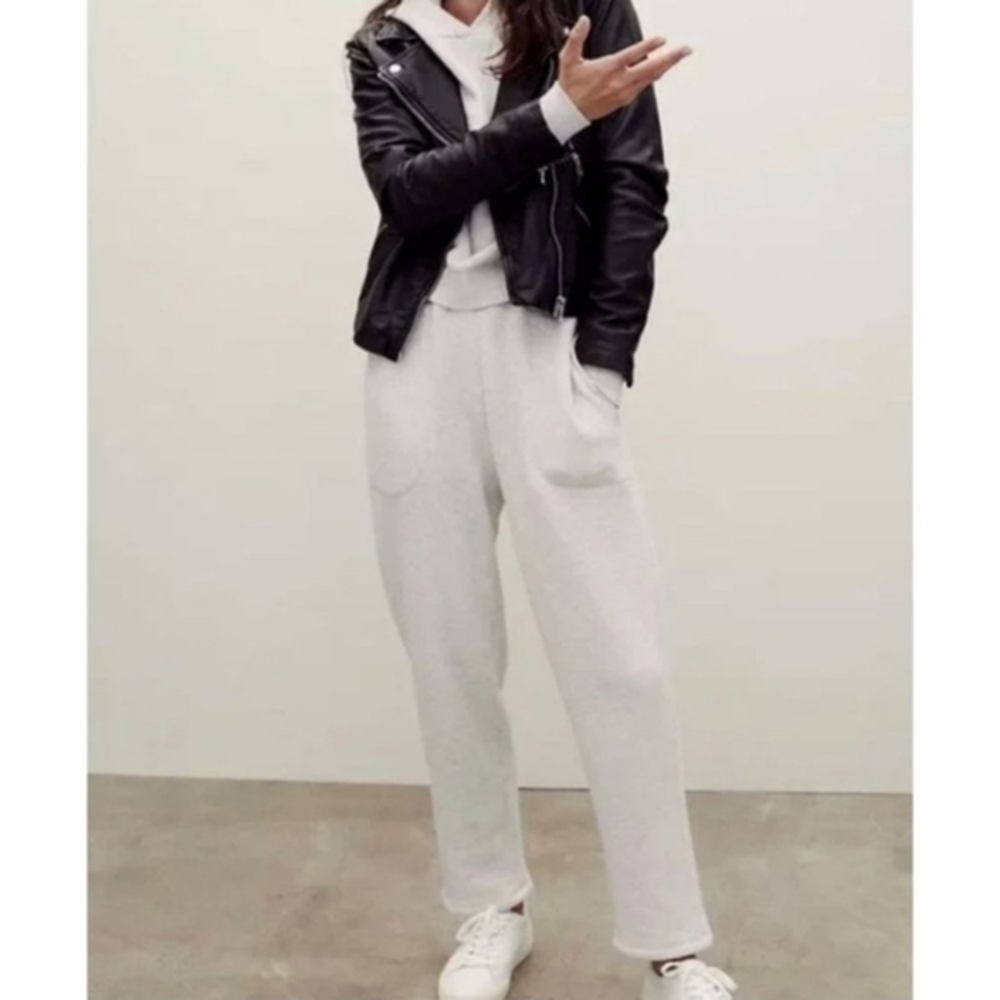 NWT Madewell Airyterry lounge pants, cropped sweatpants,L